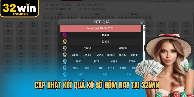 Cập nhật kết quả xổ số hôm nay tại 32WIN
