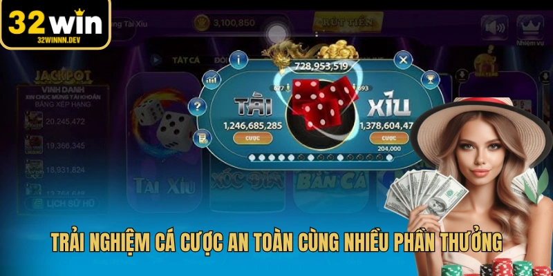 Trải nghiệm cá cược an toàn cùng nhiều phần thưởng
